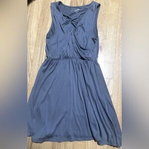 Elegant Gray Sleeveless Dress